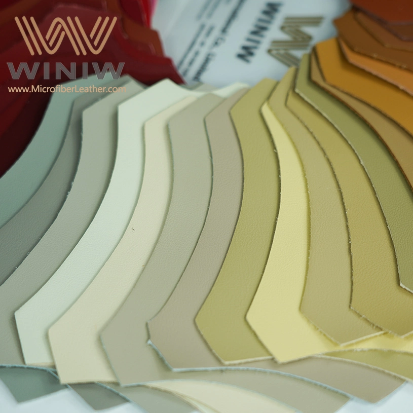 Fabric Manufacturer in China Automotive Vehicle Interior Materials PU Microfiber Leather