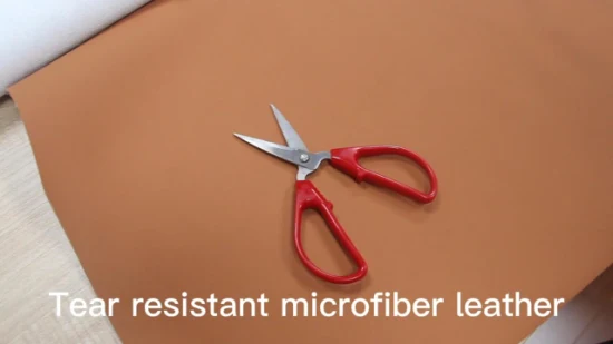 Pelle sintetica in microfibra per indumenti resistente agli strappi