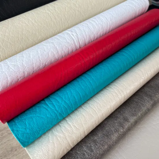 Tessuti per divani in pelle microfibra artificiale Tessuto automobilistico PU Tappezzeria in PVC Similpelle 3